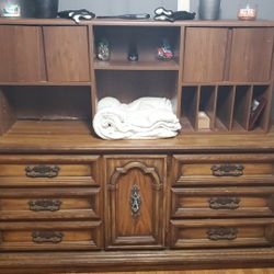 Antique Large Dresser With Storage