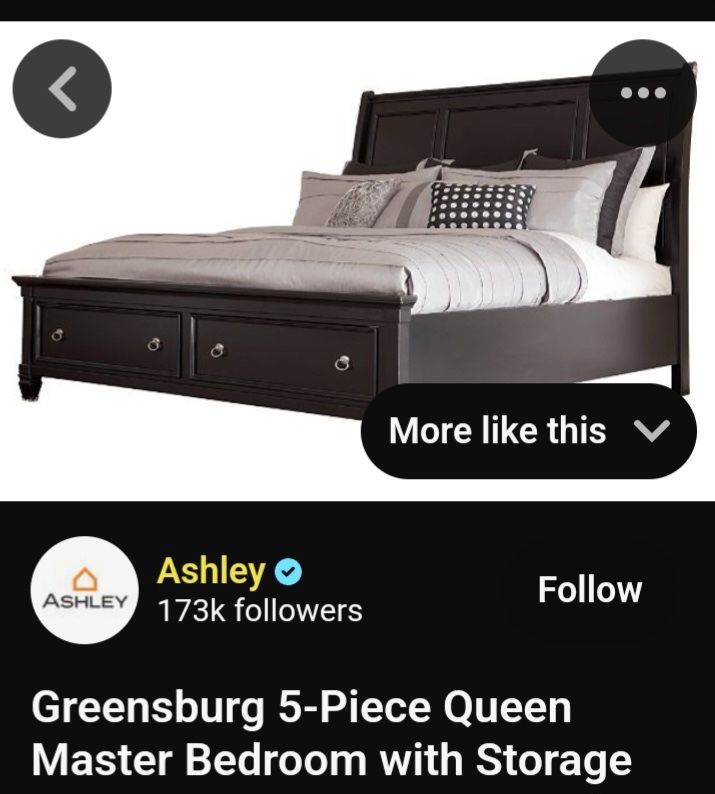 Ashley Greensburg Queen Storage Bed Frame – $250 OBO