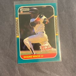 Shane Mack 1987 Donruss The Rookies #42