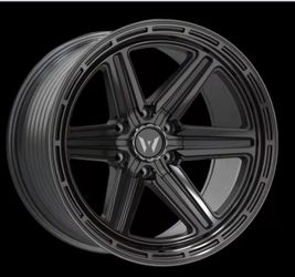 20x10 Satin Black Machined Truck Wheels 6x135 / 6x139.7 Offset -12  Ford F150 Toyota Tacoma 4 Runner Tundra Nissan Frontier Chevy Silverado