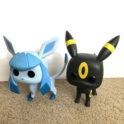 Pokemon Glaceon & Umbreon Funko Pop! Jumbo 10 inch Targetcon Exclusive