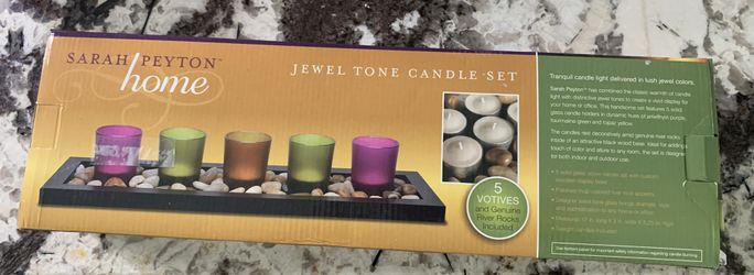 Candles Set Of 6 With Rocks New In Box