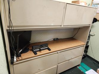 Filing cabinet desk