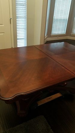 Beautiful dining room table made out of mahogany