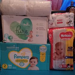 Pampers and Huggies size 2