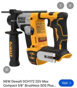 DEWALT
20V Max Lithium-Ion Brushless Cordless 5/8 in. SDS PLUS Rotary Hammer With 2.0ah battery