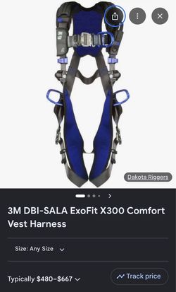3M DBI-SALA ExoFit X300 Comfort Vest Harness