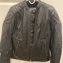 Women’s Leather Motorcycle Jacket (small)