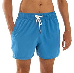 SALE!!! ALL SUITS $10 ON PAGE. Men's Carry Pouch Travel Quick Dry Swim Trunks w Mesh Lining, Blue Small NWT