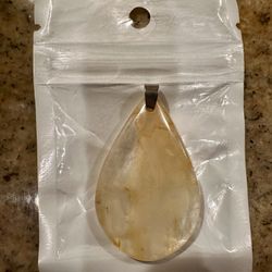 Citrine Golden Healer Crystal Pendant 