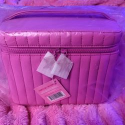 Jeffree star cosmetics pink quilted travel bag