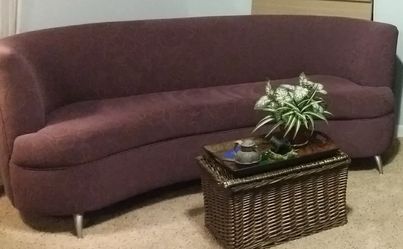 Sculptured couch and chair