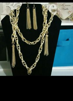 $5 necklace and earring set.