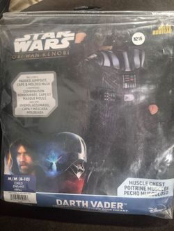 Star Wars Darth Vader Child Halloween Costume Size M (8-10)
