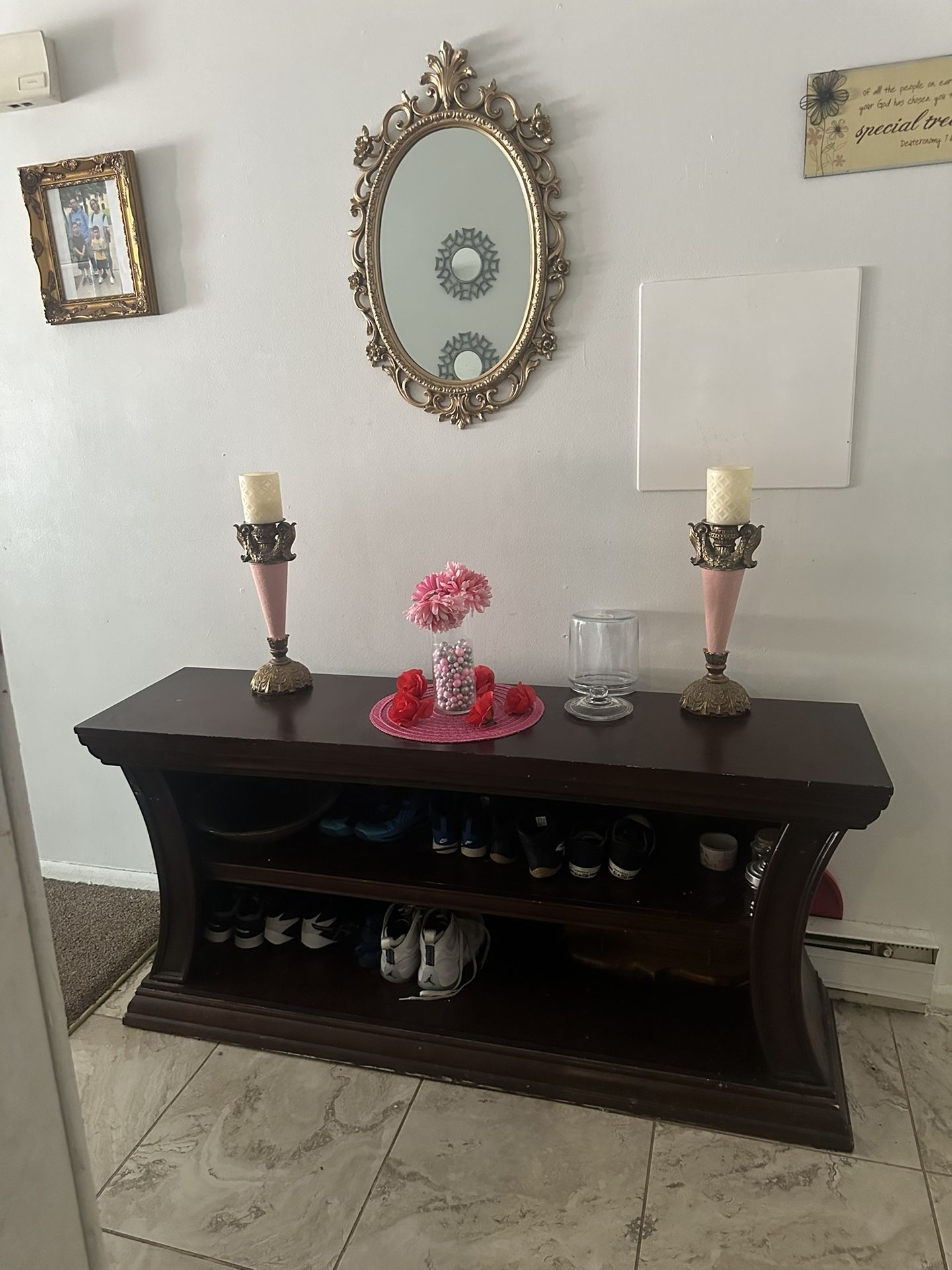 Shelf For Storage Or Accent Table 