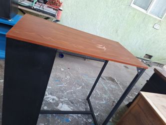 Table with side shelves