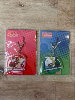 One Piece Round1 Keychain Set of 2