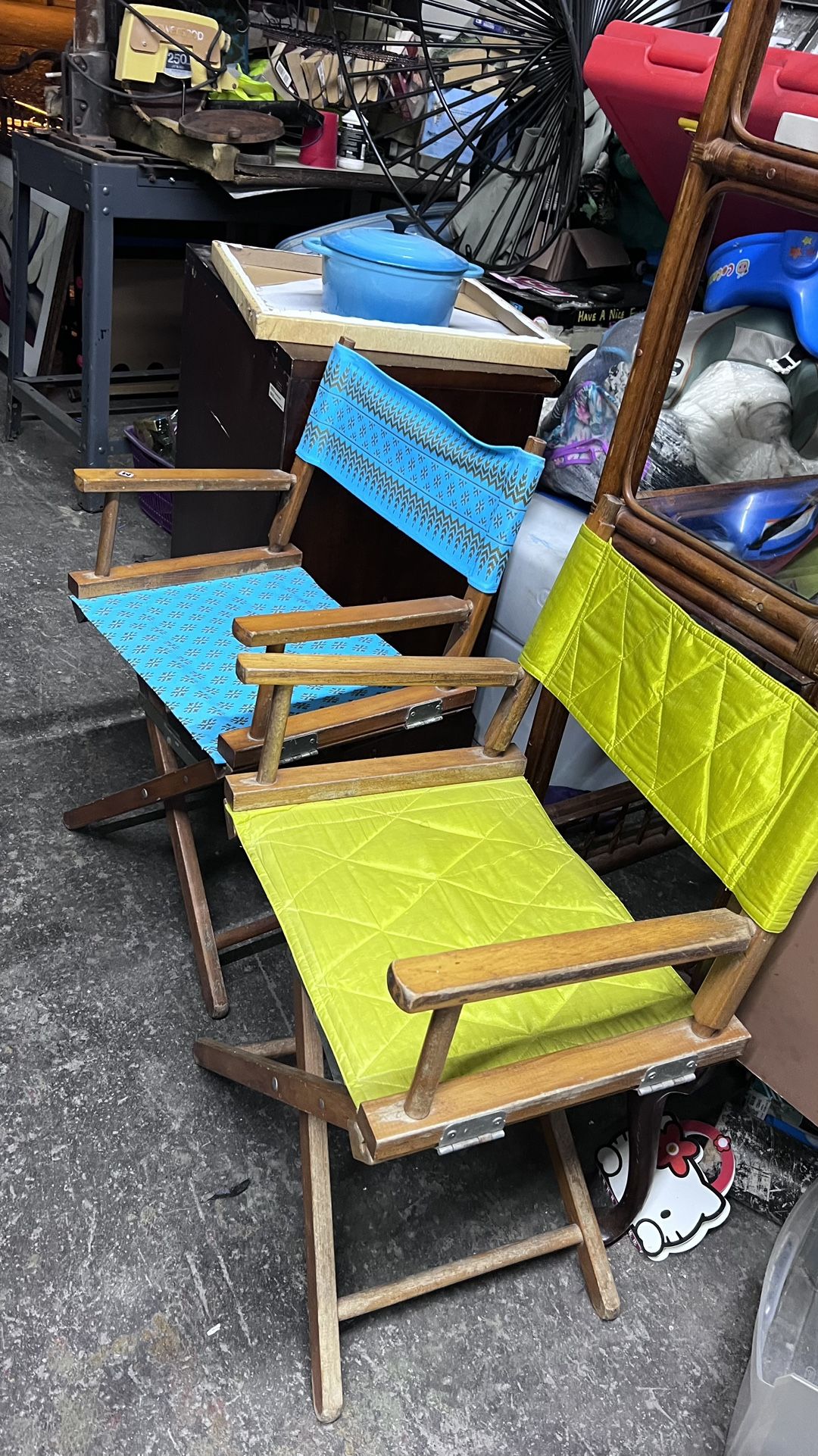 Pair Of Folding Director Chairs $30