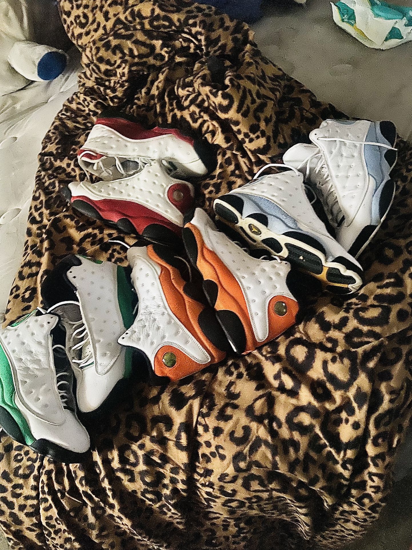 Four pair of Air Jordan 13