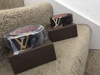 2 Louis Vuitton belts