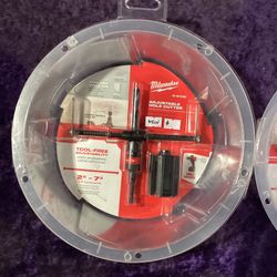 🧰🛠Milwaukee 2 in. to 7 in. Adjustable Hole Saw Cutters NEW-$30 EACH ONE!🧰🛠
