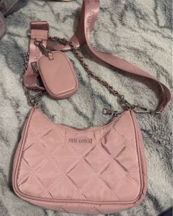 Steve Madden Pink Quilted Crossbody Bag