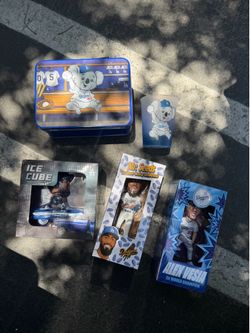 2026 Los Angeles Dodgers Alex Vesia  Teoscar “Mr Seeds” Ice Cube LunchBox Set World Series Trophy Bobblehead