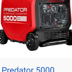 Predator generator 5000 watts gas/propane