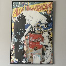 MR. BRAINWASH THE BIG ALL AMERICAN AUTHENTIC LITHOGRAPH PRINT POP ART POSTER