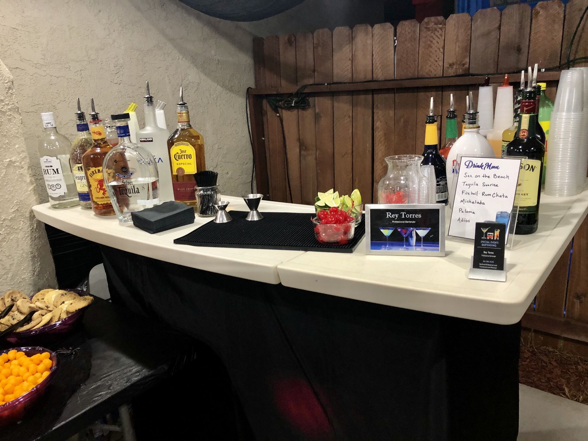 Portable Bartending Bar & Supplies for Sale in Santa Fe Springs, CA