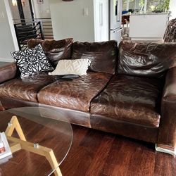 Restoration Hardware Couch- Leather