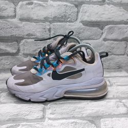 Nike Air Max 270 React Amethyst Womens Size 7.5 Tint Off Noir Blue Hero