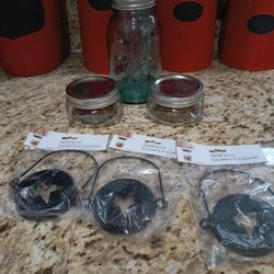 Mason Jars & Hanging Lids