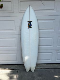 6’4 Rainbow Pavel quad Fish Surfboard