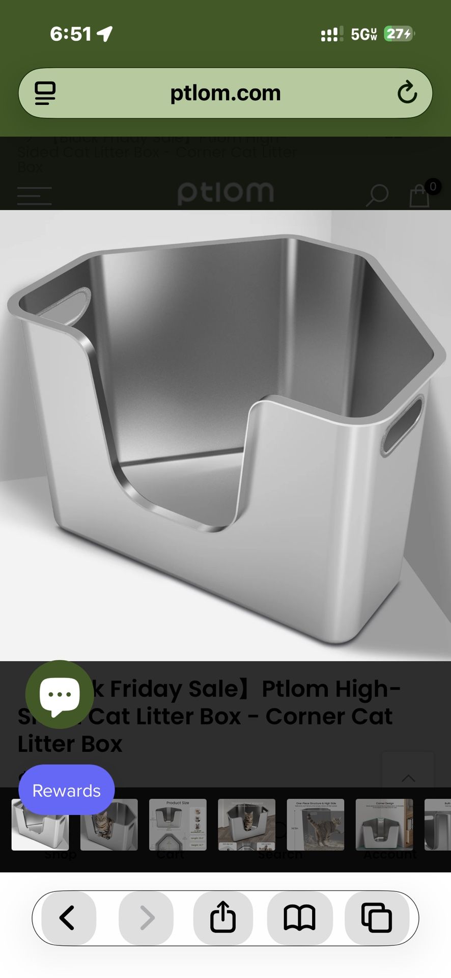Cat Litter Box Stainless Steel