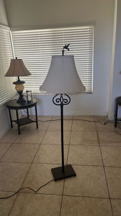 Wrought iron vintage lamp