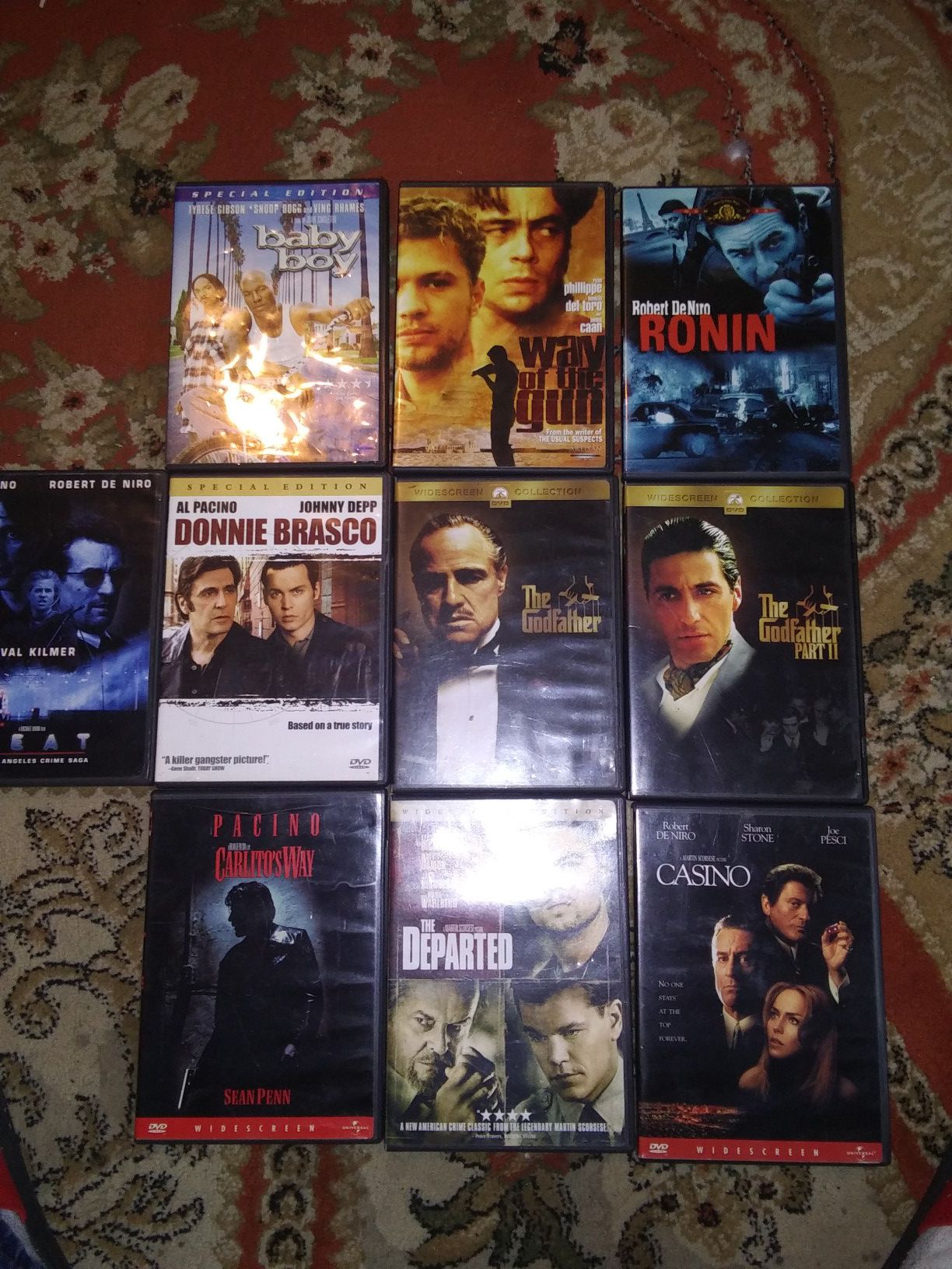 Gangster movies DVDs
