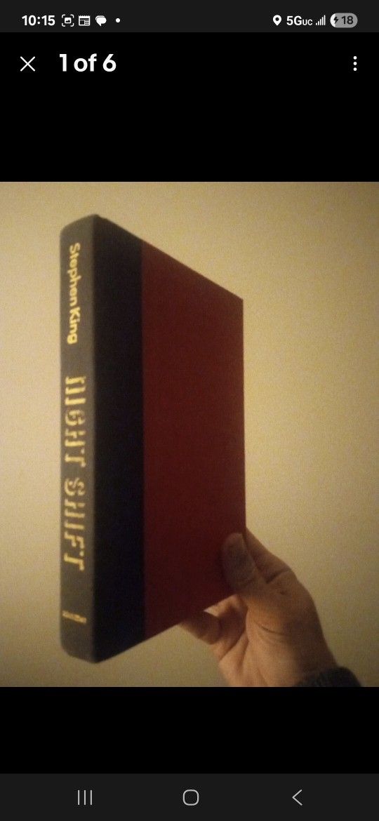 Stephen King, NIGHT SHIFT, Hardcover First Later Print Doubleday 1978