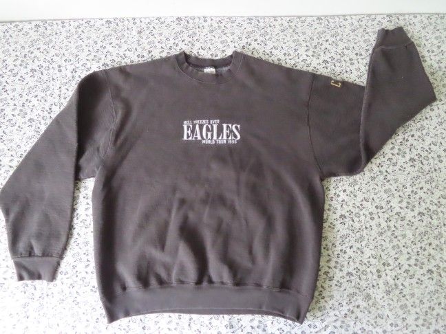 Vintage 1995 EAGLES Hell Freezes Over Tour CREW Sweatshirt Band Concert XL Shirt