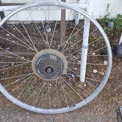 Rear 26" 7 Speed Mountain Bike Wheel 