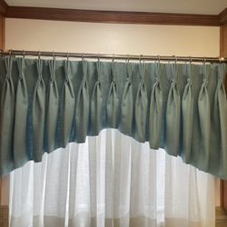 Fabric Valance And Rings