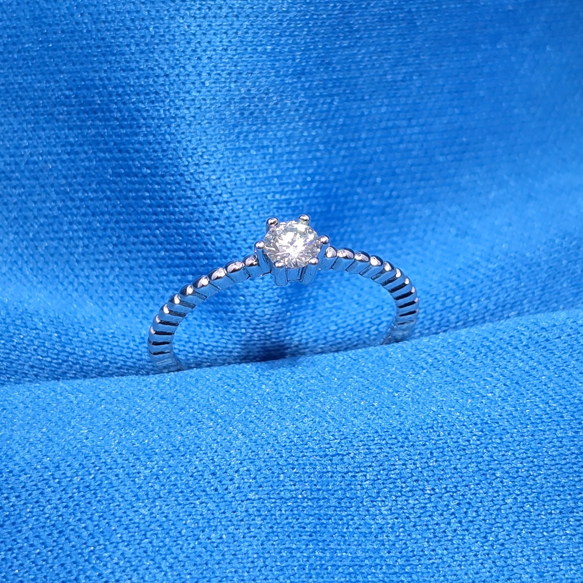Moissanite 0.03 ctw Circle Ring