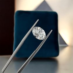 Oval Shape Lab Grown Certified Diamond For Ring 