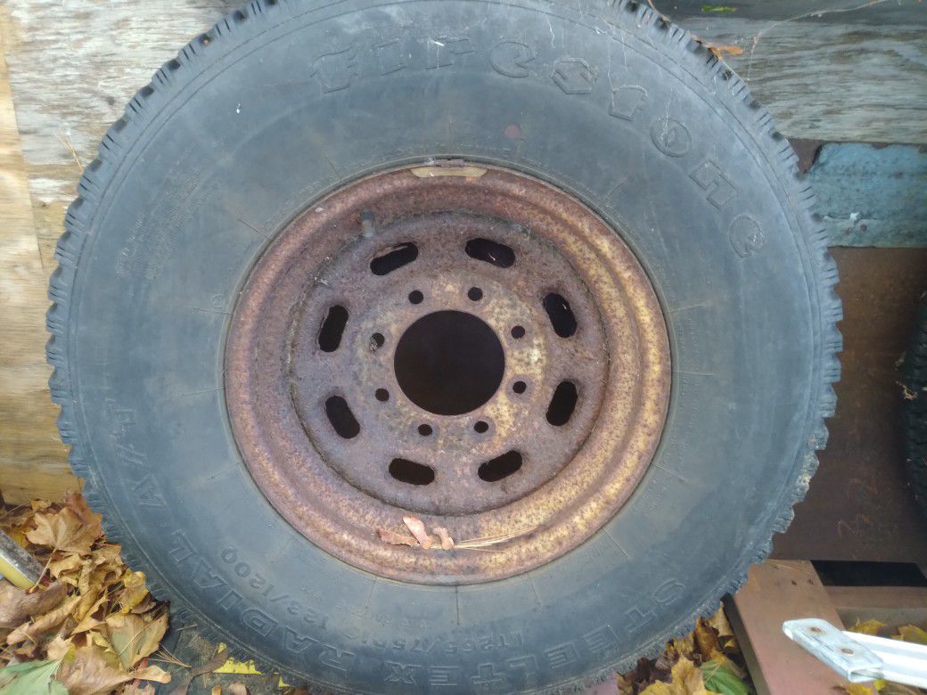 8 lug f250 spare tire with rim