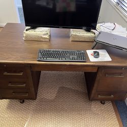 Mid-Century Modern Walnut Desk