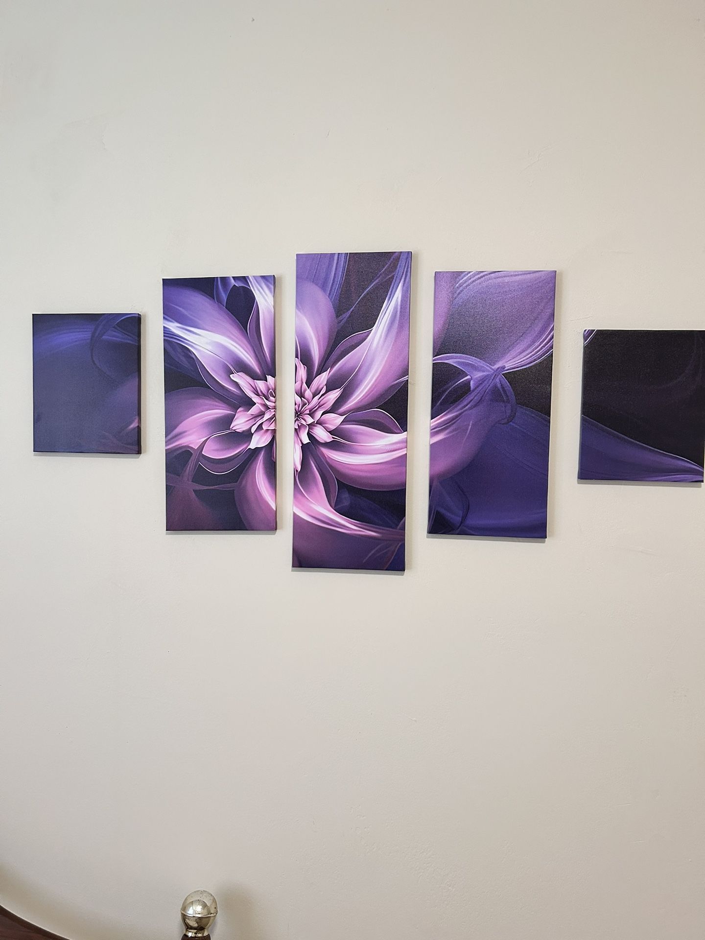 Gorgeous Purple Flower Painting Set