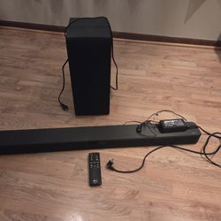 LG SL4Y Soundbar And Wireless Subwoofer 