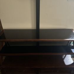 Tv stand with wall mount | حامل تلفزيون مع حامل حائط