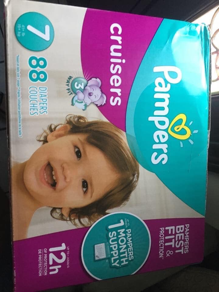 Pampers diapers size 7 Cruisers