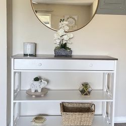 White Console Table 